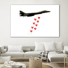 LOVE BOMBER by Michael Benisty on GIANT ART - white photo illustration