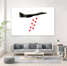 LOVE BOMBER by Michael Benisty on GIANT ART - white photo illustration