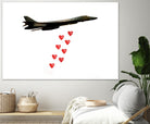 LOVE BOMBER by Michael Benisty on GIANT ART - white photo illustration