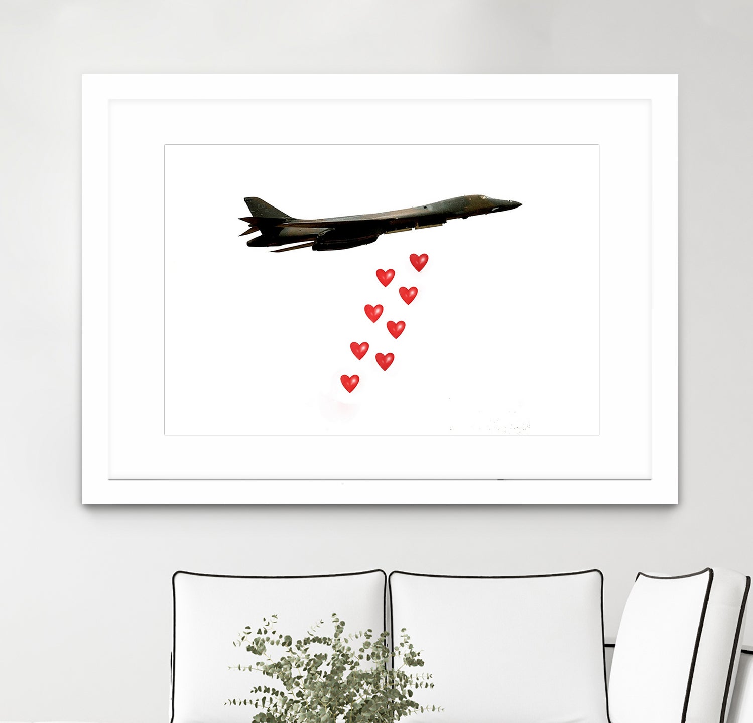 LOVE BOMBER by Michael Benisty on GIANT ART - white photo illustration