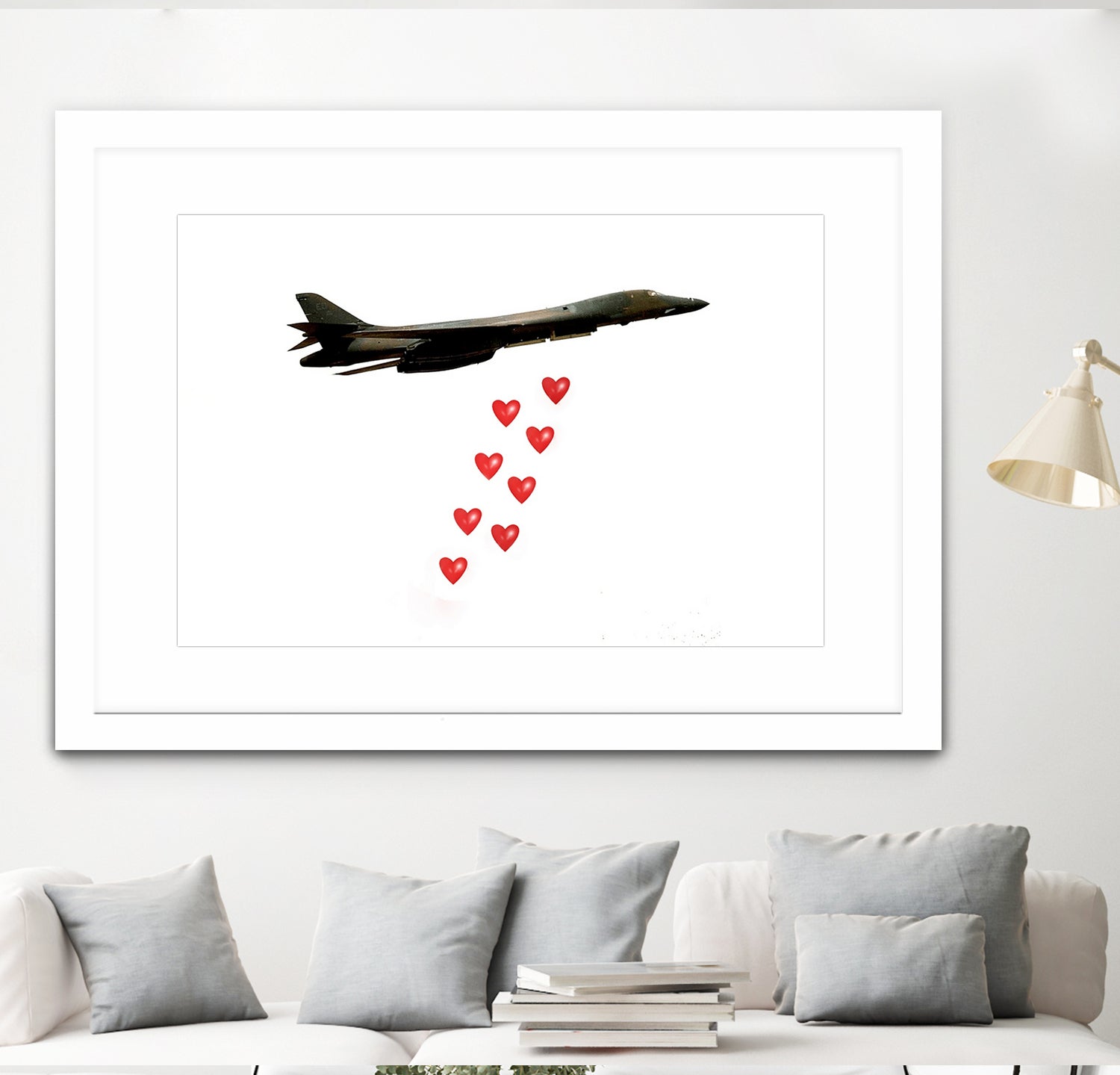 LOVE BOMBER by Michael Benisty on GIANT ART - white photo illustration