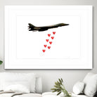 LOVE BOMBER by Michael Benisty on GIANT ART - white photo illustration