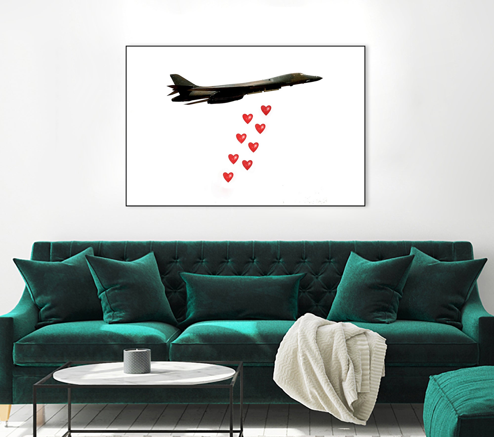 LOVE BOMBER by Michael Benisty on GIANT ART - white photo illustration