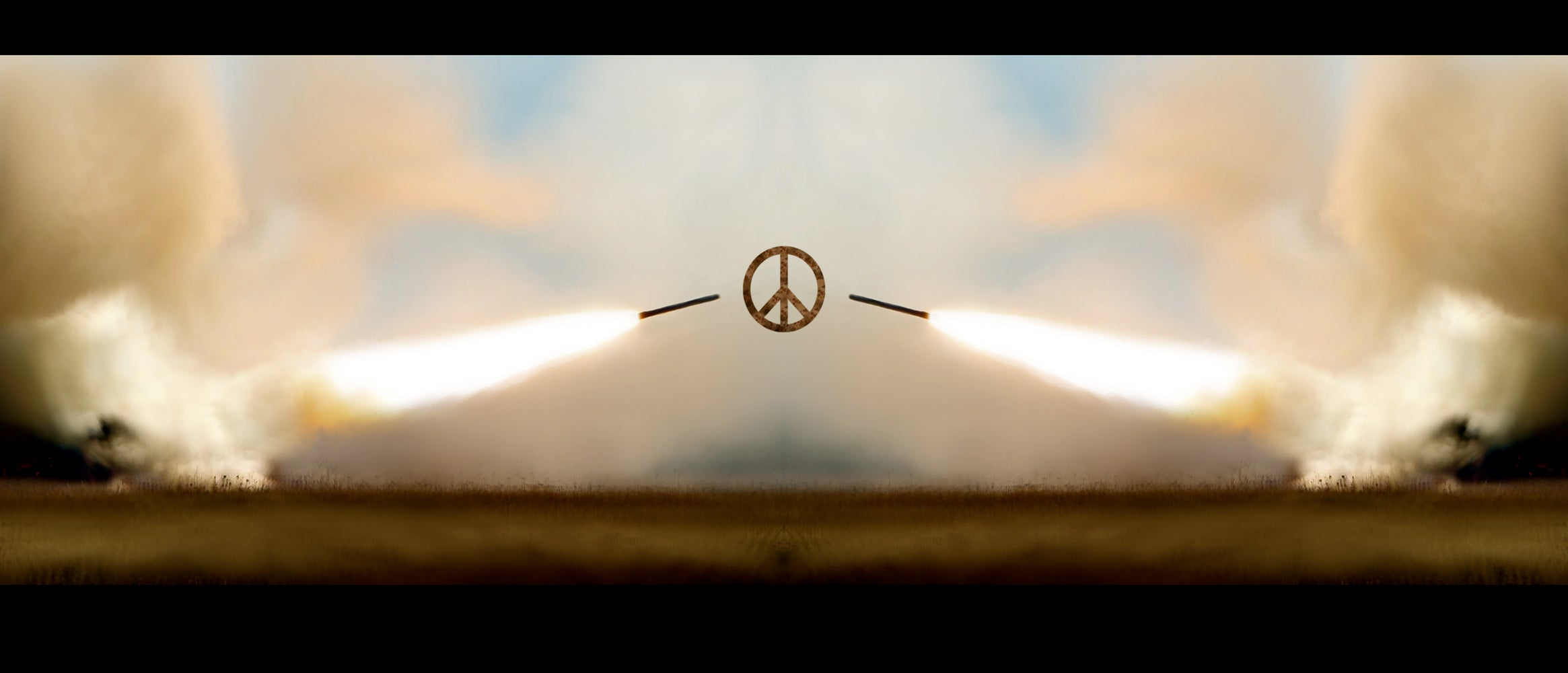 PEACE AT WAR by Michael Benisty on GIANT ART - white digital painting