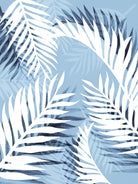 Tropical bliss - chambray blue by Gale Switzer on GIANT ART - blue digital drawing