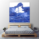 Nereid XXI by Stevyn Llewellyn on GIANT ART - blue digital painting