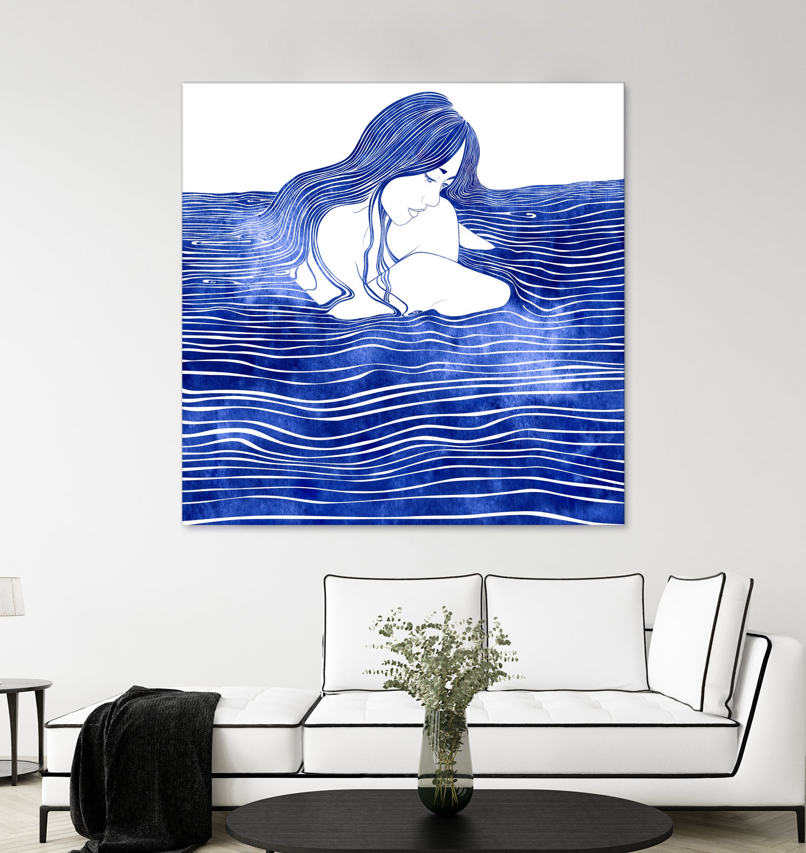 Nereid XXI by Stevyn Llewellyn on GIANT ART - blue digital painting