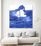 Nereid XXI by Stevyn Llewellyn on GIANT ART - blue digital painting