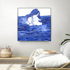 Nereid XXI by Stevyn Llewellyn on GIANT ART - blue digital painting