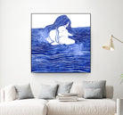 Nereid XXI by Stevyn Llewellyn on GIANT ART - blue digital painting