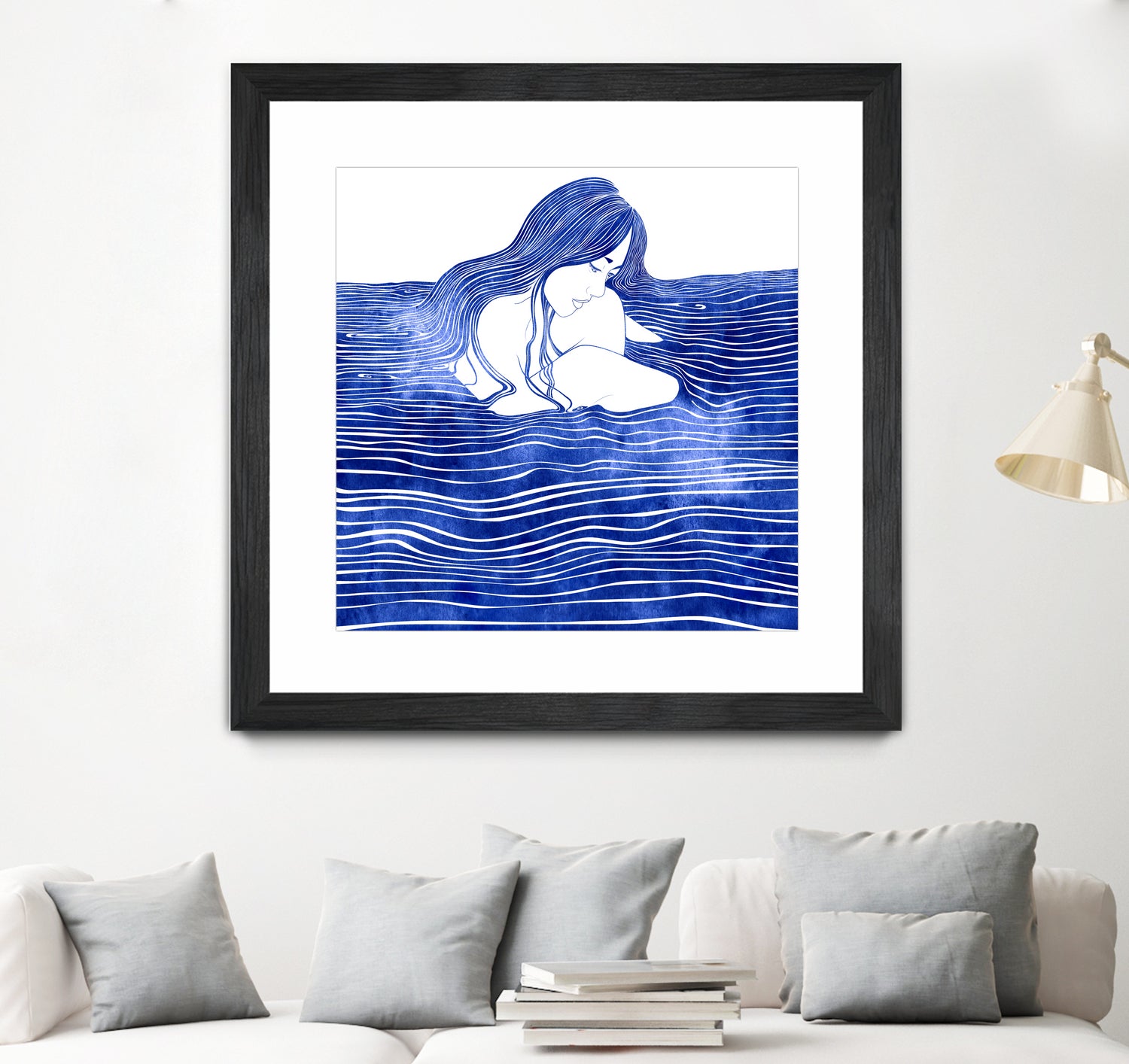 Nereid XXI by Stevyn Llewellyn on GIANT ART - blue digital painting