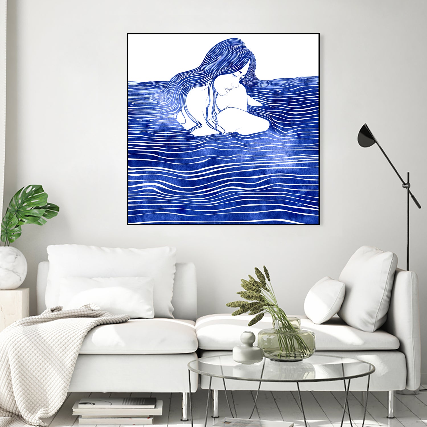 Nereid XXI by Stevyn Llewellyn on GIANT ART - blue digital painting