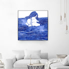 Nereid XXI by Stevyn Llewellyn on GIANT ART - blue digital painting