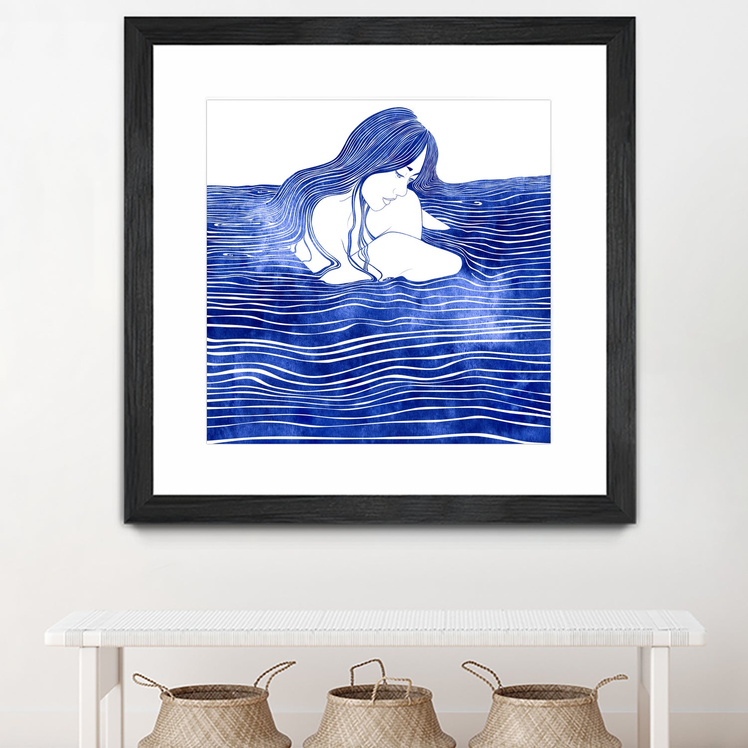 Nereid XXI by Stevyn Llewellyn on GIANT ART - blue digital painting