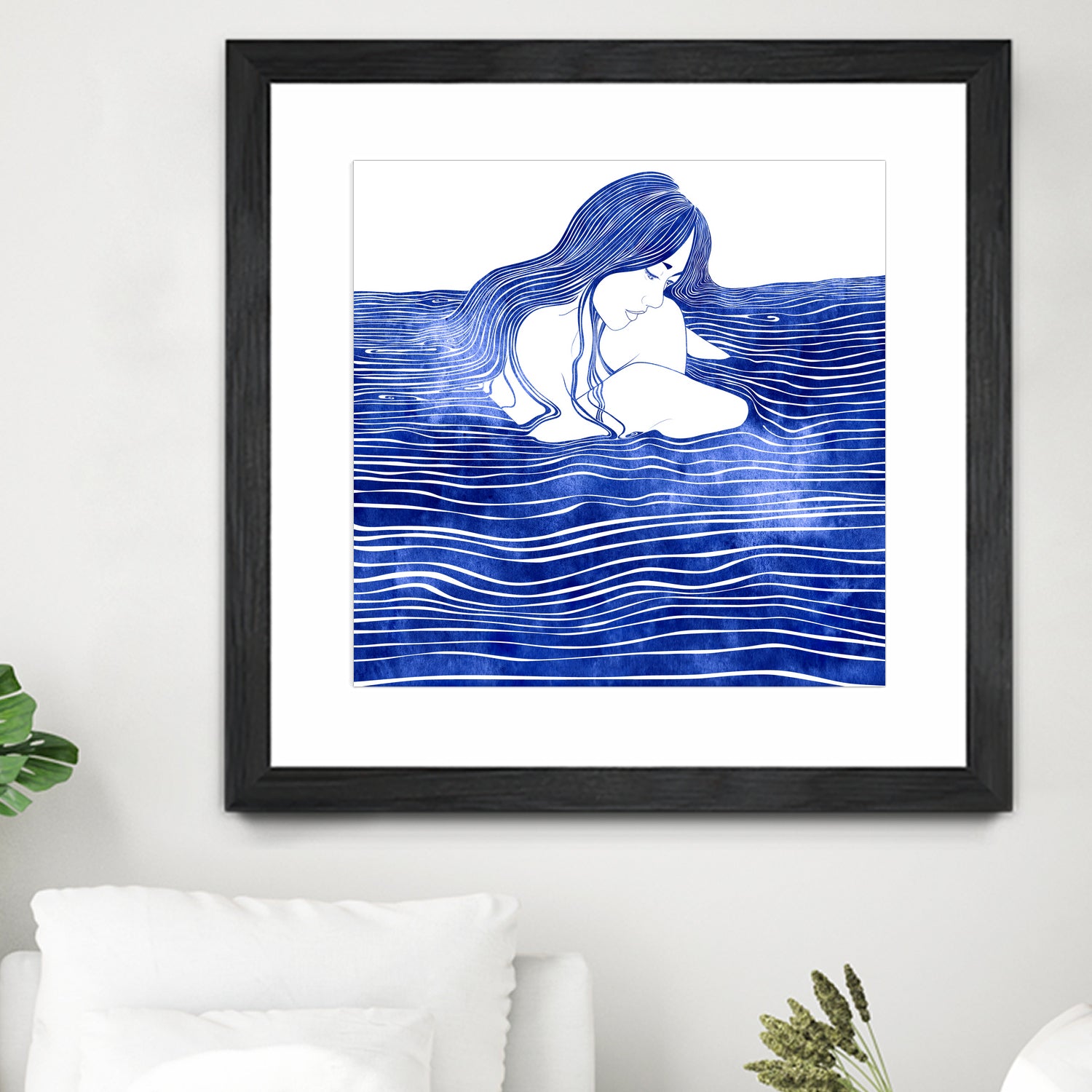 Nereid XXI by Stevyn Llewellyn on GIANT ART - blue digital painting