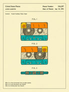 Cassette Patent - 1991 by Jazzberry Blue on GIANT ART - orange digital drawing