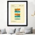 Cassette Patent - 1991 by Jazzberry Blue on GIANT ART - orange digital drawing