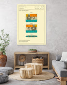 Cassette Patent - 1991 by Jazzberry Blue on GIANT ART - orange digital drawing