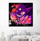 Mega Gengar by Victoria Fernández Bravo on GIANT ART - fuchsia digital drawing