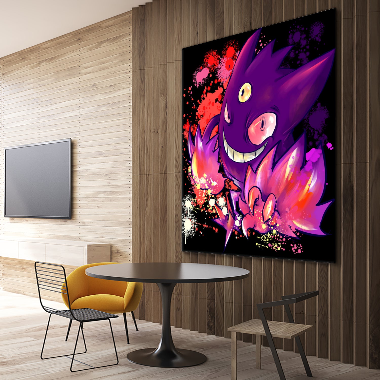 Mega Gengar by Victoria Fernández Bravo on GIANT ART - fuchsia digital drawing