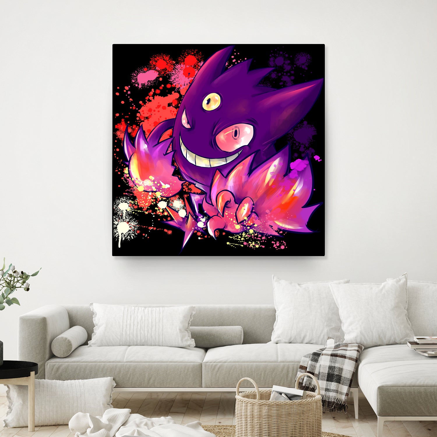 Mega Gengar by Victoria Fernández Bravo on GIANT ART - fuchsia digital drawing