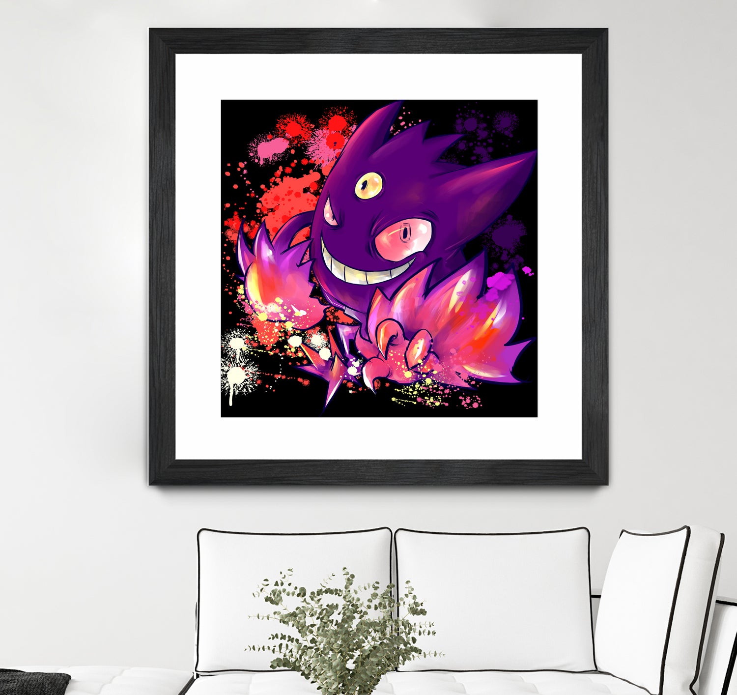 Mega Gengar by Victoria Fernández Bravo on GIANT ART - fuchsia digital drawing