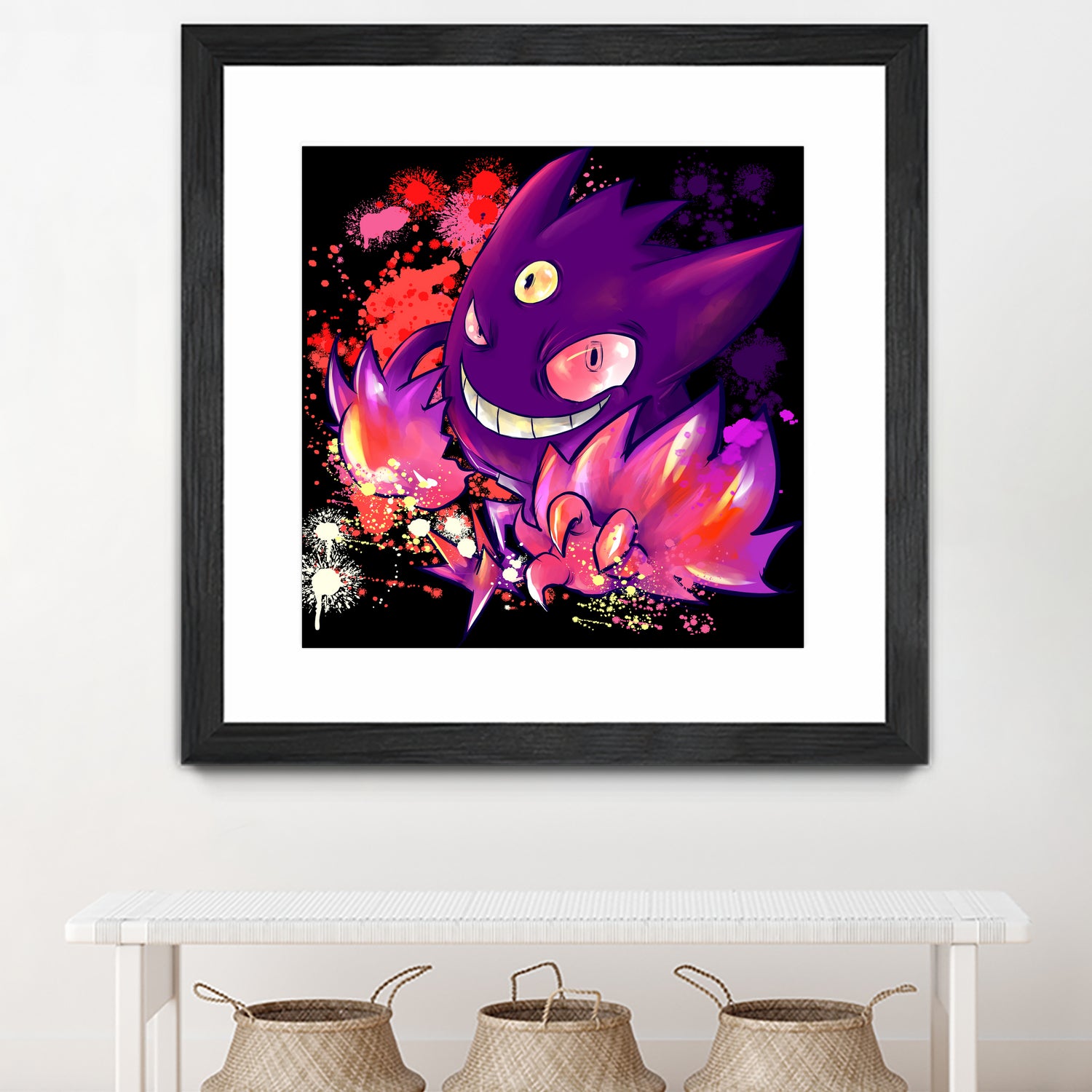 Mega Gengar by Victoria Fernández Bravo on GIANT ART - fuchsia digital drawing