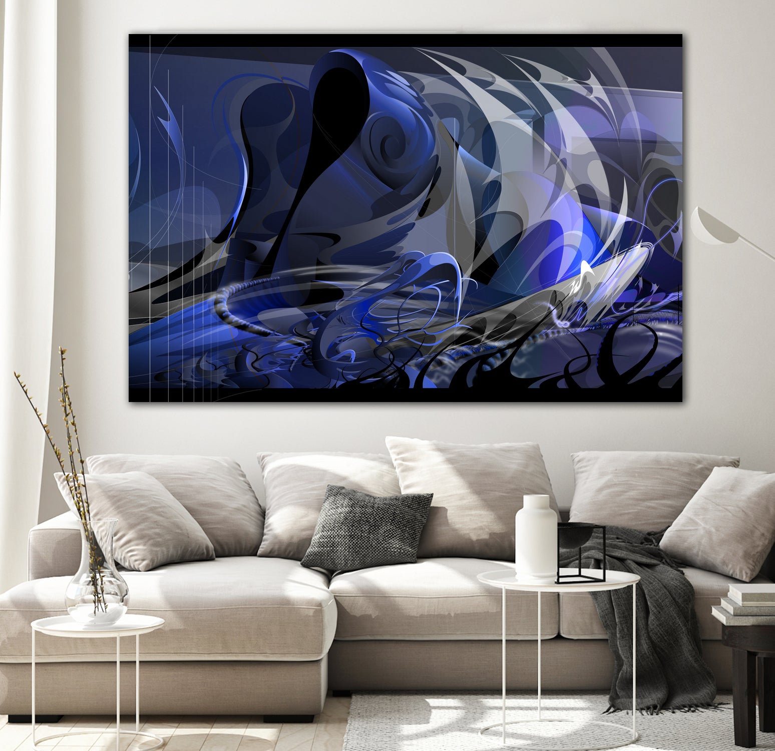 CURRENTS - Special Request Edition by James Mulvania on GIANT ART - white digital drawing