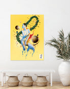 Yellow move by Olivier Gros on GIANT ART - yellow digital painting