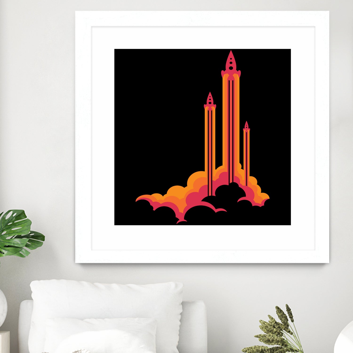 Liftoff! by Wayne Minnis on GIANT ART - orange digital drawing