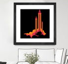 Liftoff! by Wayne Minnis on GIANT ART - orange digital drawing