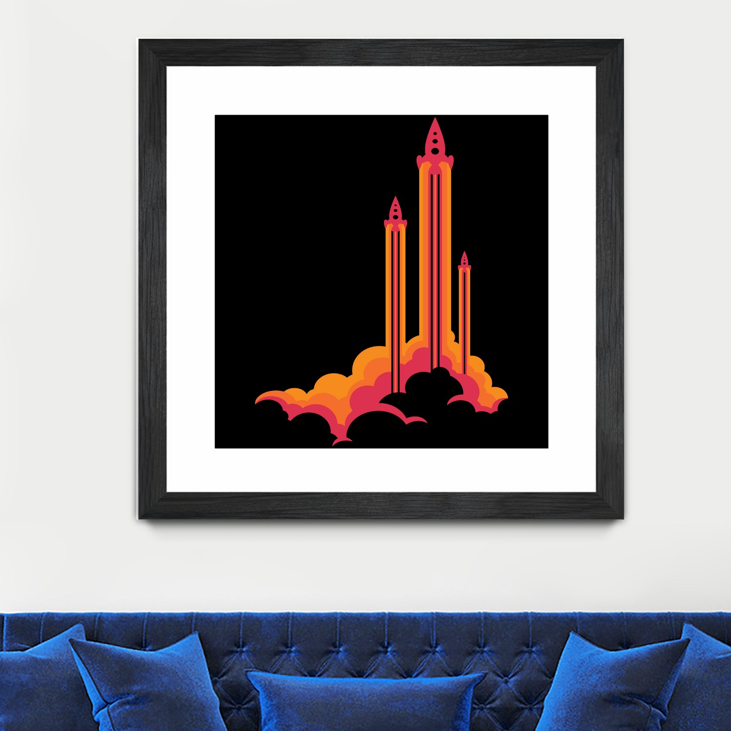 Liftoff! by Wayne Minnis on GIANT ART - orange digital drawing