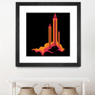 Liftoff! by Wayne Minnis on GIANT ART - orange digital drawing