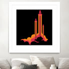 Liftoff! by Wayne Minnis on GIANT ART - orange digital drawing