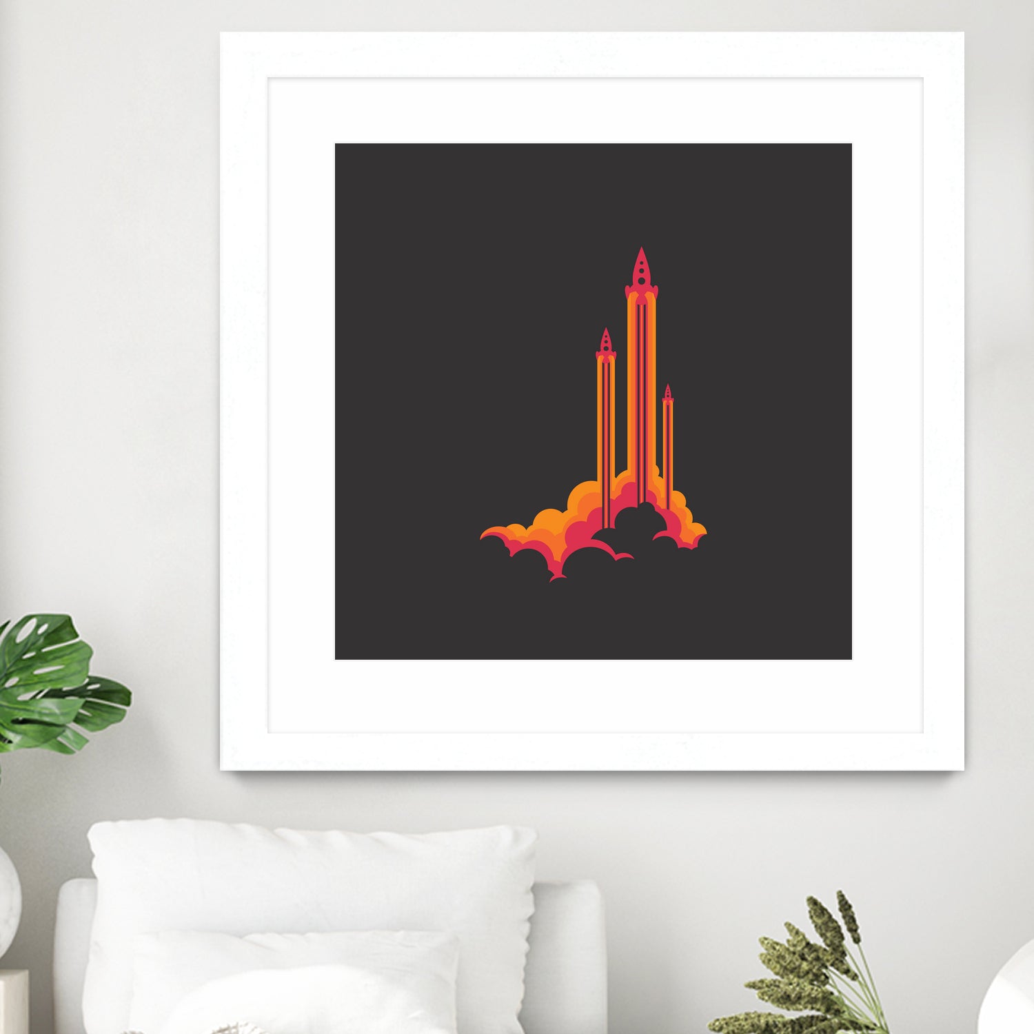 Liftoff! by Wayne Minnis on GIANT ART - orange digital drawing