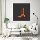 Liftoff! by Wayne Minnis on GIANT ART - orange digital drawing