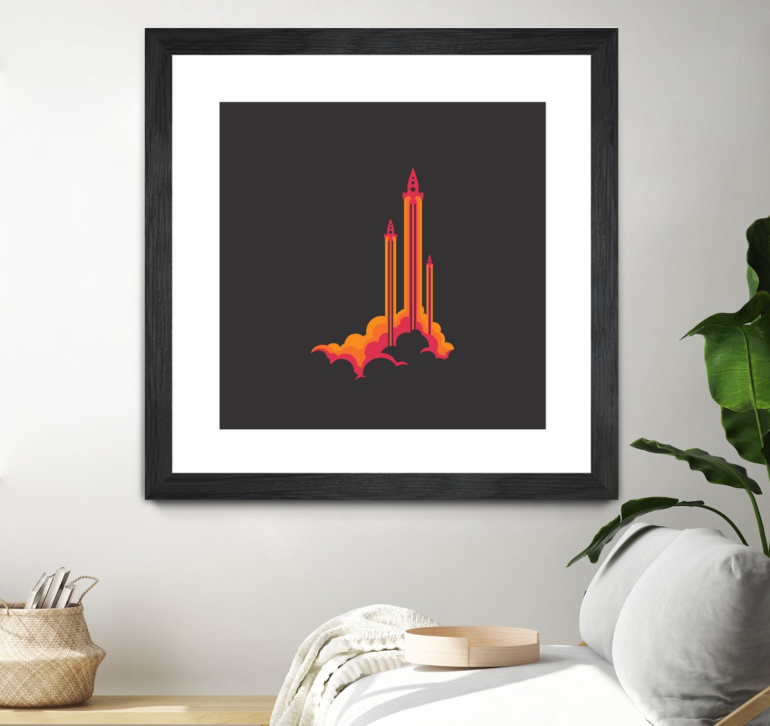 Liftoff! by Wayne Minnis on GIANT ART - orange digital drawing