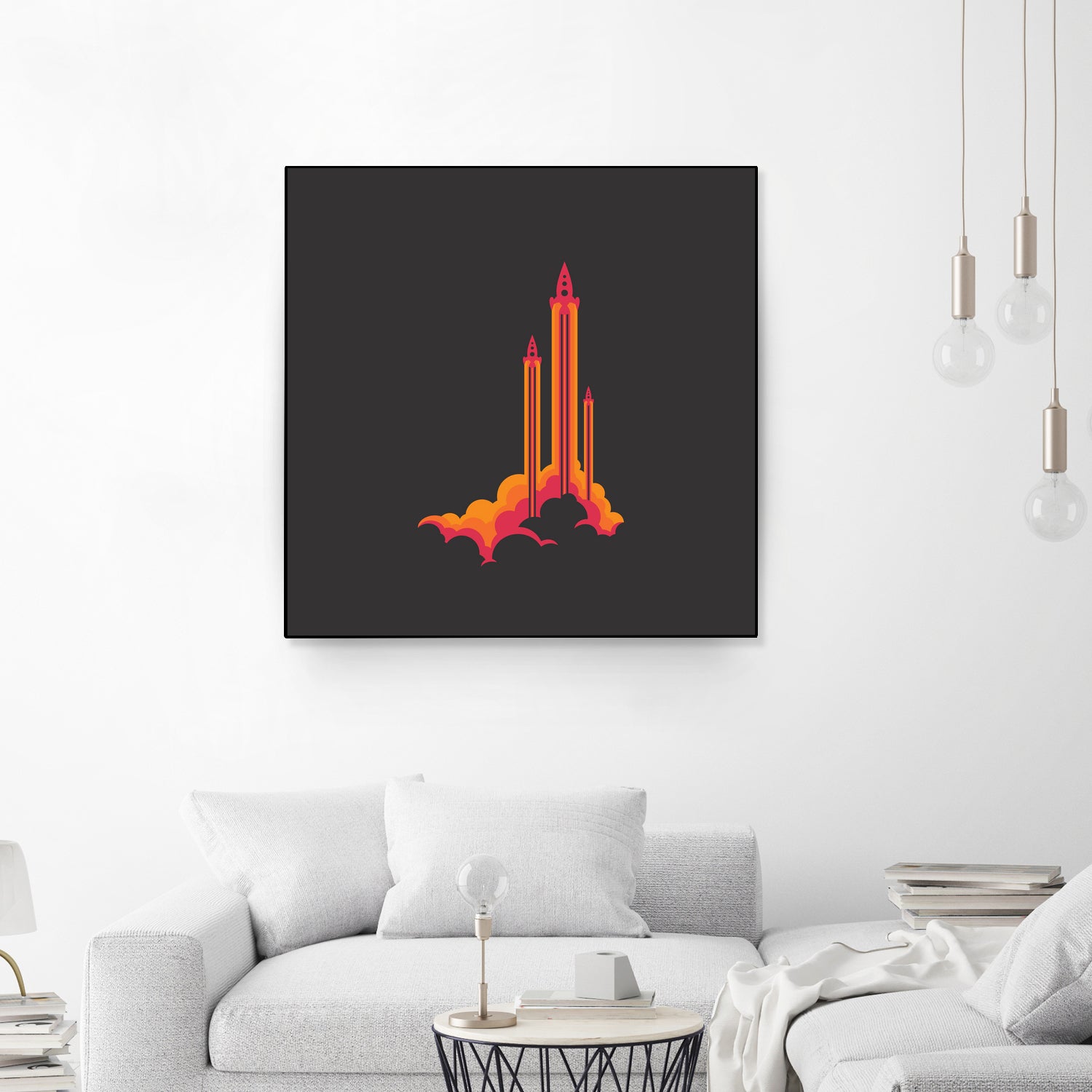 Liftoff! by Wayne Minnis on GIANT ART - orange digital drawing