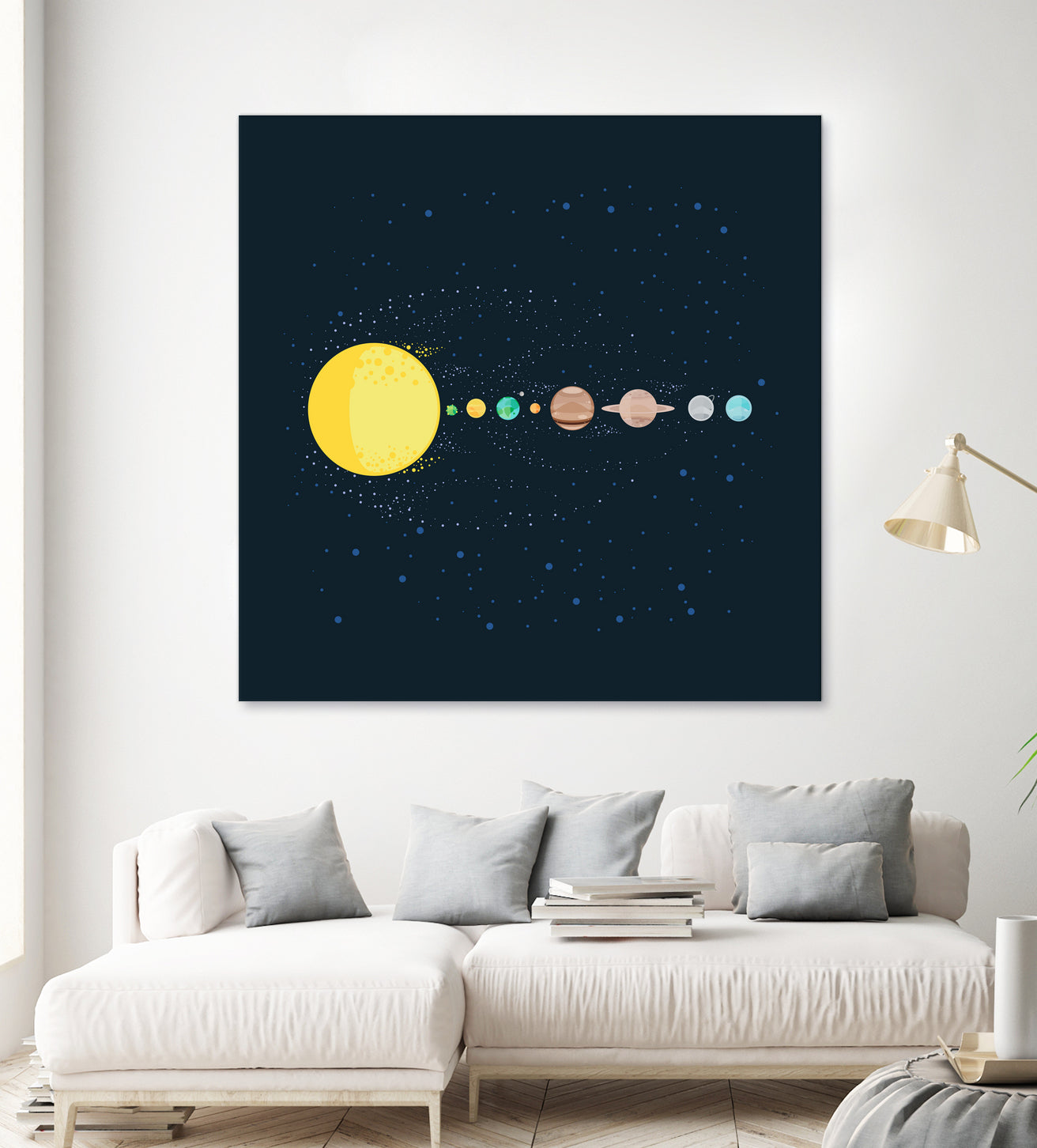 Solar System by Alessandra Gagliano on GIANT ART - blue photo illustration