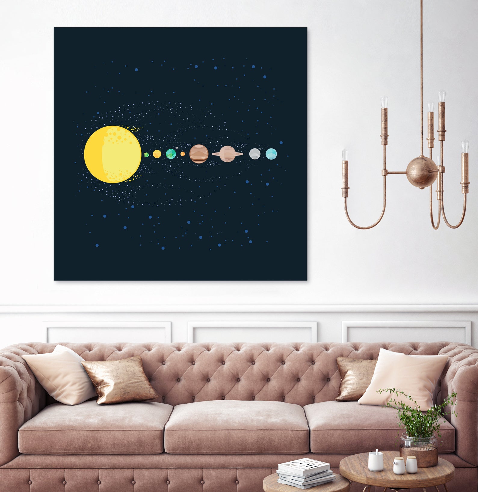 Solar System by Alessandra Gagliano on GIANT ART - blue photo illustration