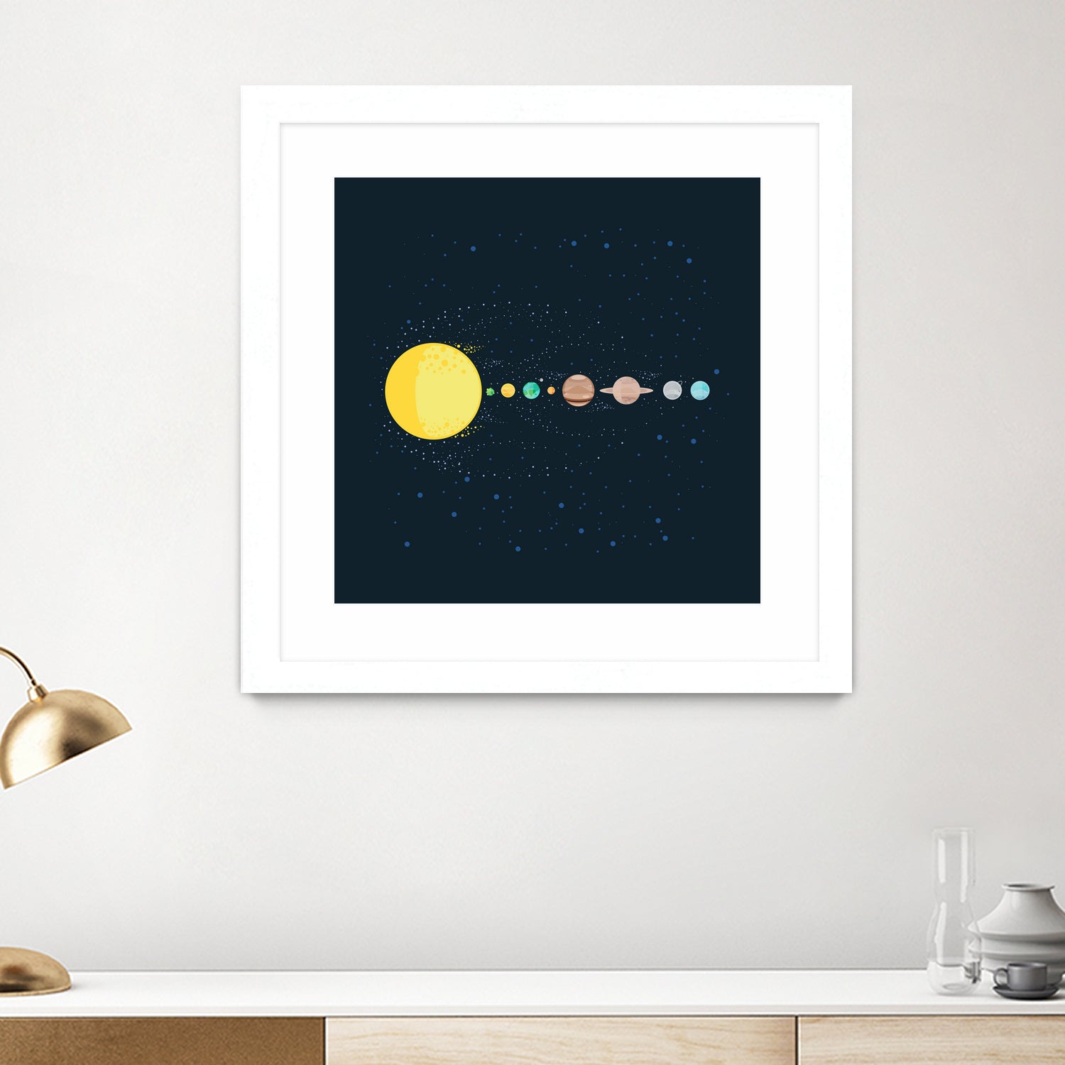 Solar System by Alessandra Gagliano on GIANT ART - blue photo illustration