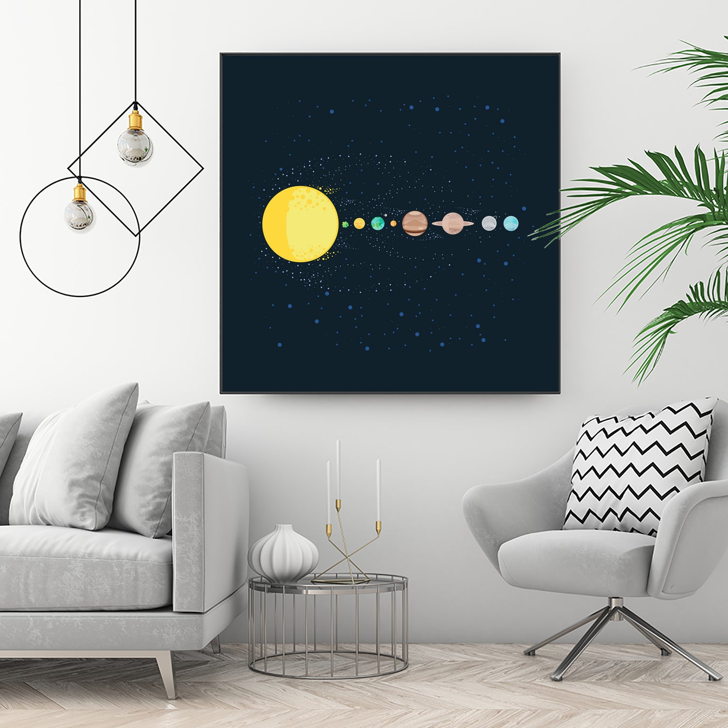 Solar System by Alessandra Gagliano on GIANT ART - blue photo illustration