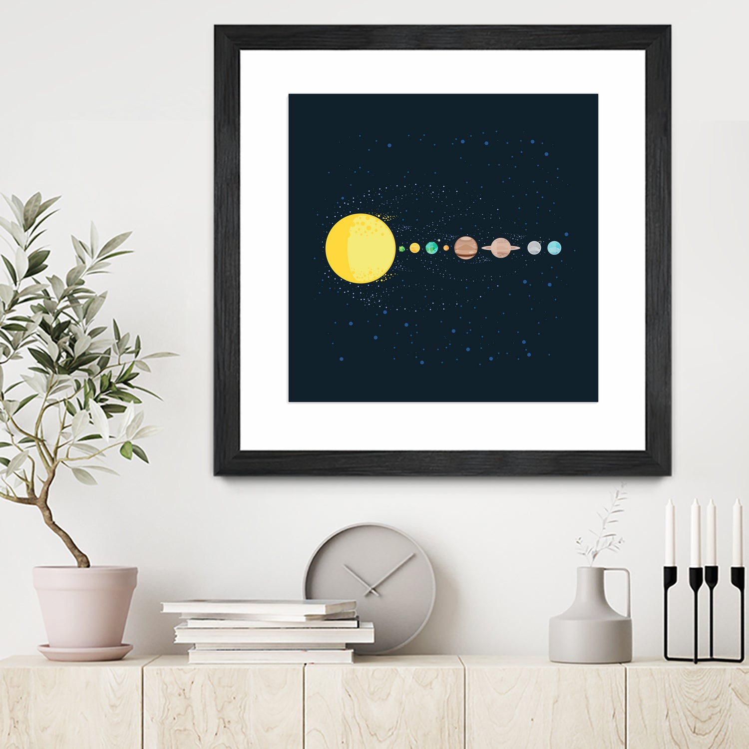 Solar System by Alessandra Gagliano on GIANT ART - blue photo illustration