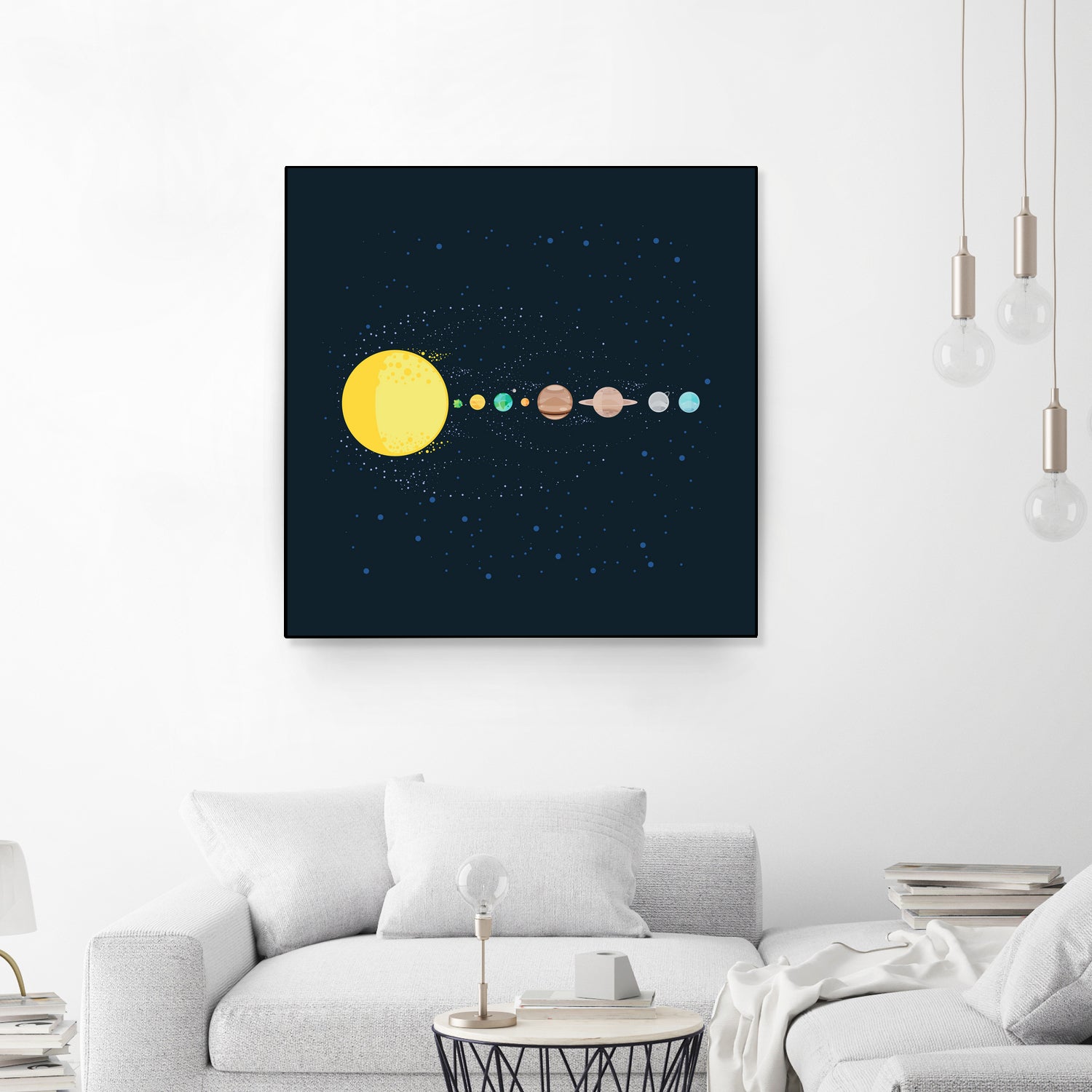 Solar System by Alessandra Gagliano on GIANT ART - blue photo illustration