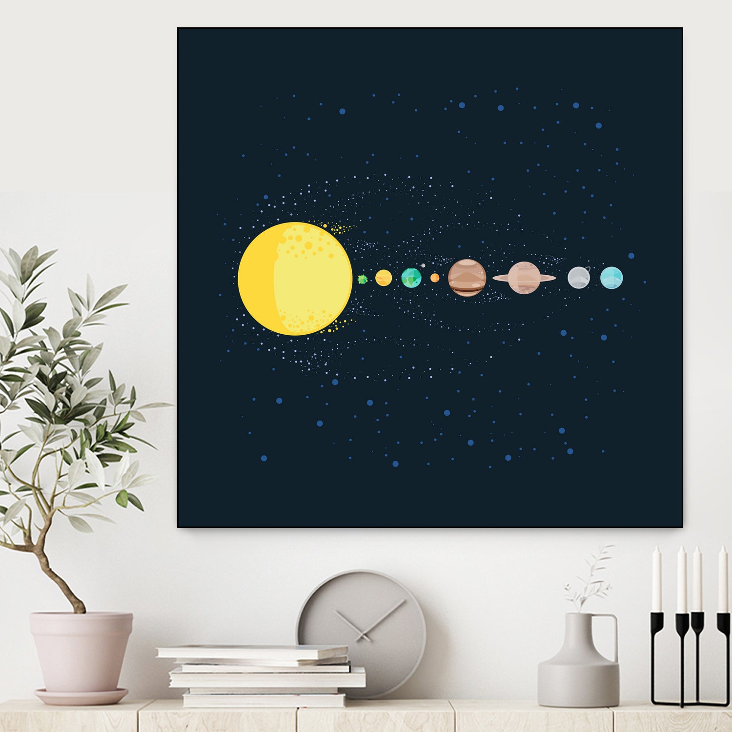 Solar System by Alessandra Gagliano on GIANT ART - blue photo illustration