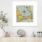 Vintage Map of Cape Cod by Adam Shaw on GIANT ART - white photo illustration