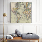 Vintage Map of The World (1766) by Adam Shaw on GIANT ART - white photo illustration