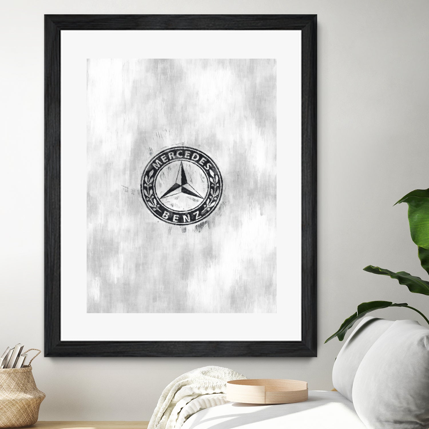 Mercedes-Benz logo sketch by Jurijs Permanickis on GIANT ART - gray digital painting