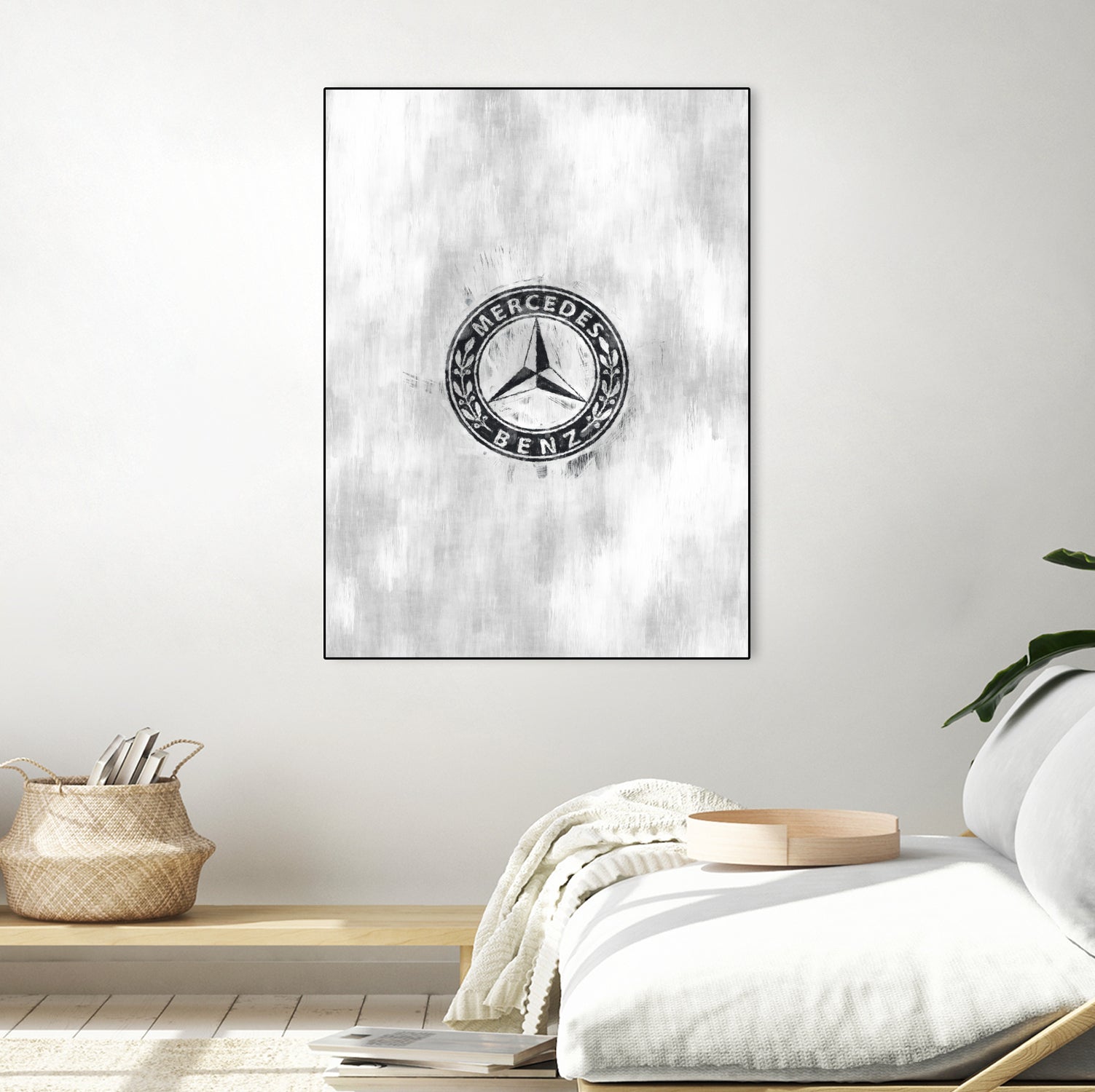 Mercedes-Benz logo sketch by Jurijs Permanickis on GIANT ART - gray digital painting