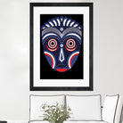 Lulua Ethnic Tribal Mask by TM Selvam on GIANT ART - white digital painting